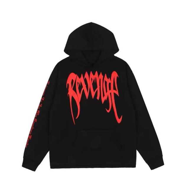 Revenge black snake hoodie black/orange