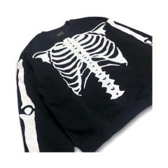 Kapital spliced old effect crewneck