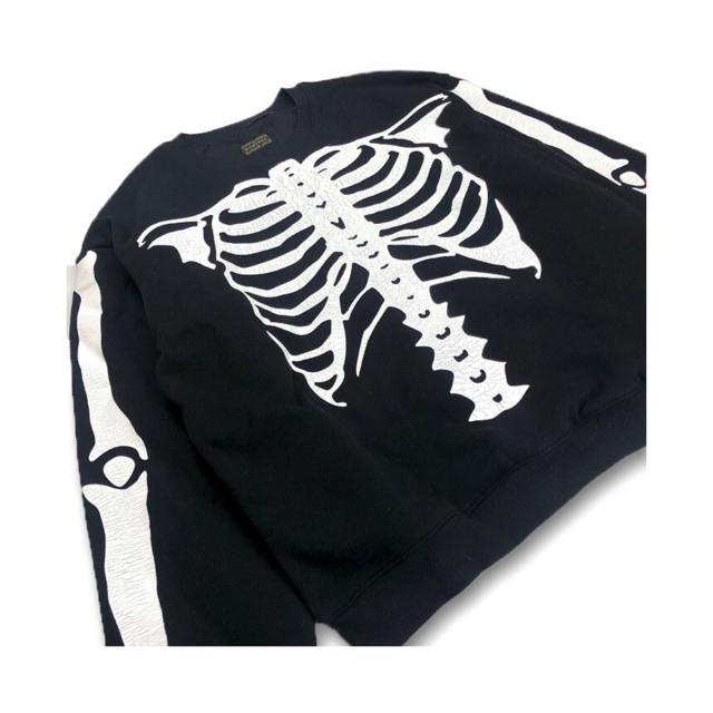 Kapital spliced old effect crewneck