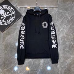 Chr0me Heart Red Mouth Hood Hoodie White & Black
