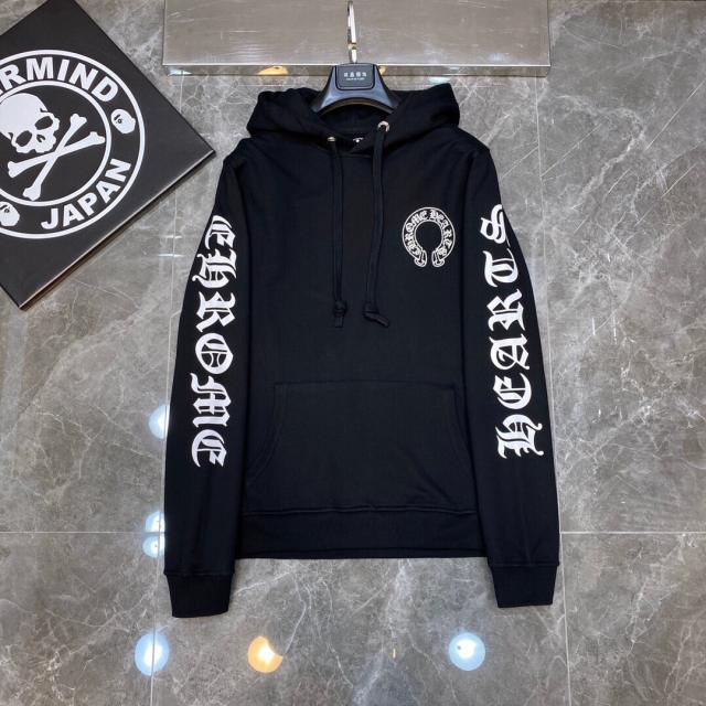Chr0me Heart Red Mouth Hood Hoodie White & Black