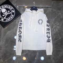 Chr0me Heart Red Mouth Hood Hoodie White & Black