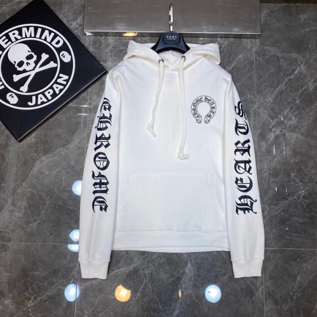 Chr0me Heart Red Mouth Hood Hoodie White & Black