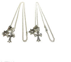Chr0me  Heart David Star & Cross Necklace
