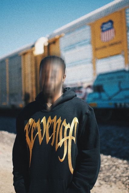 Revenge embroidered Hoodie pullover