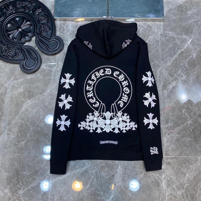 Chr0me Hearts Crosses Hoodie Black