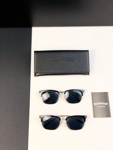 Chr0me  Hearts cross metal sunglasses 2 colors