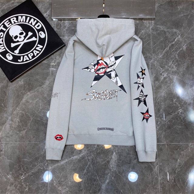 Chr0me  Hearts 20FW Hoodie Grey