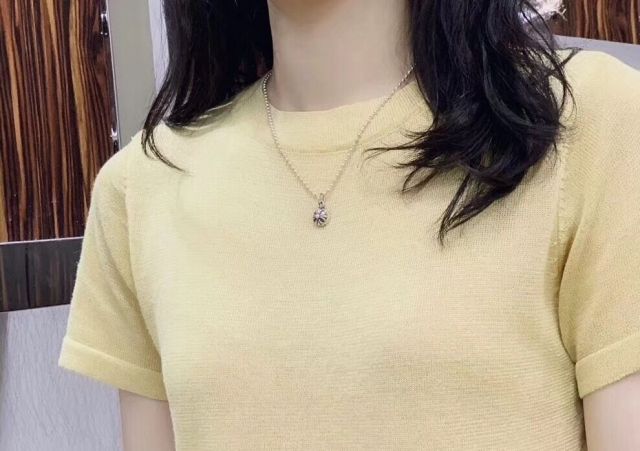 Chr0me  Hearts small logo necklace silver