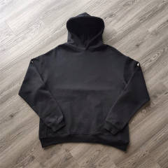 Fear of god Jesus print on the back hoodie black