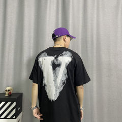 Vlone Smoke T-Shirt Tee T-Shirt (Black/White)