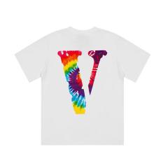 Vlone rainbow V tee t-shirt (Black/White)