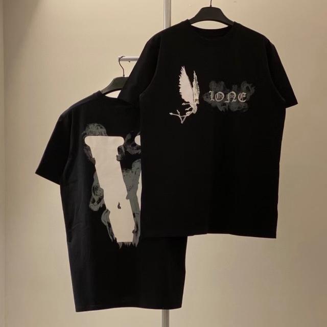 Vlone Smoke T-Shirt Tee T-Shirt (Black/White)