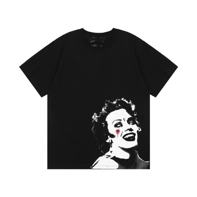 Vlone Marilyn Monroe T-Shirts Tee (Black/White)