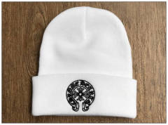 Chr0me  Hearts calla flowers beanie black white