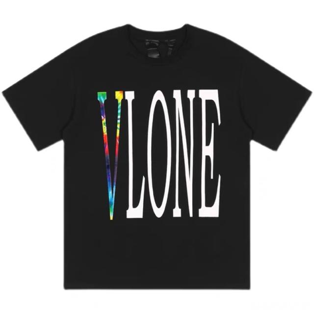 Vlone rainbow V tee t-shirt (Black/White)