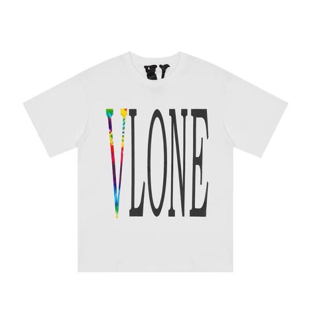 Vlone rainbow V tee t-shirt (Black/White)