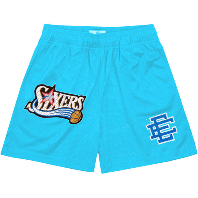 Free Shipping Eric Emanuel 76ers Shorts 8 Colors(Small Mesh Version)
