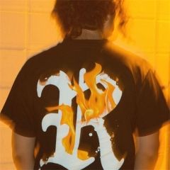Revenge Flame Logo T-shirt Tee Black