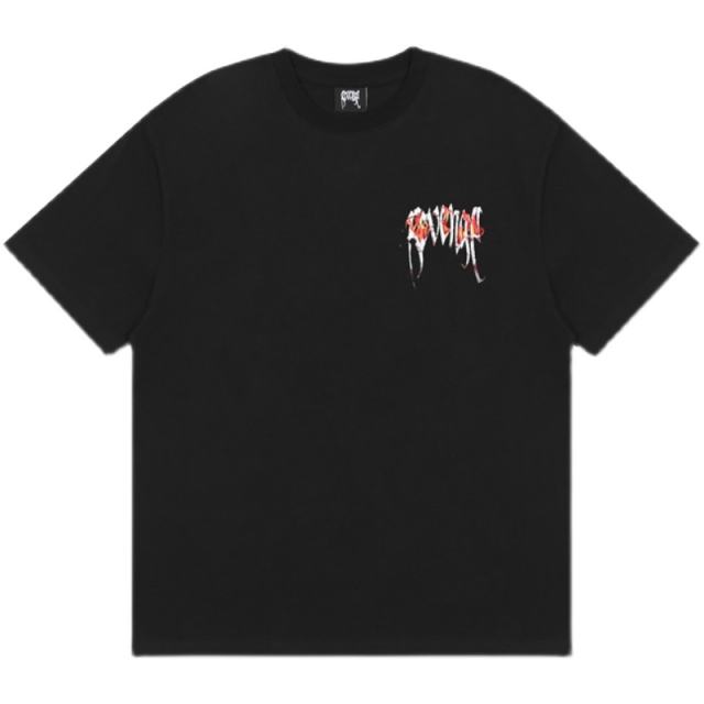 Revenge Flame Logo T-shirt Tee Black