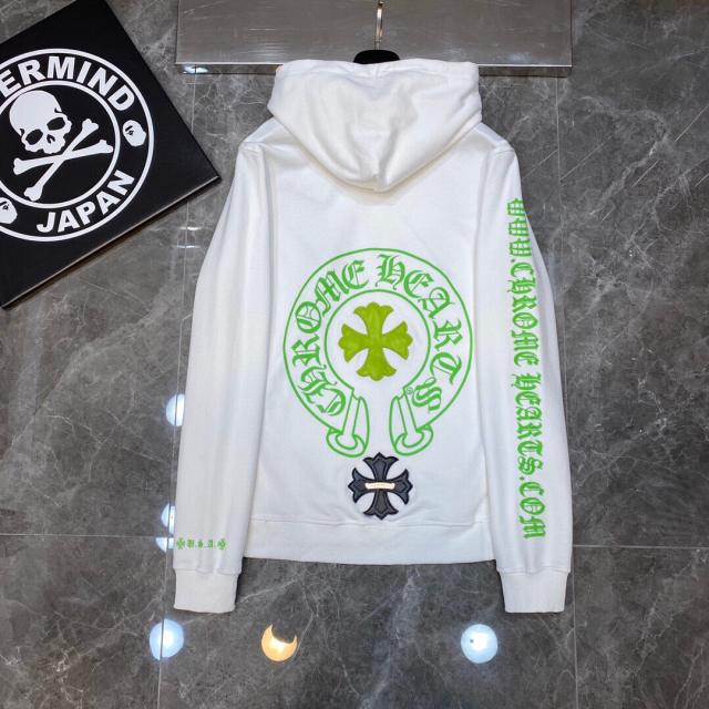 Chr0me  Heart Green Cross Hoodie 2 Colors