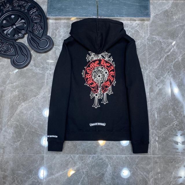 Chr0me  Heart Red Cross Hoodie