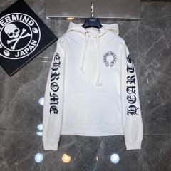 Chr0me  Heart Lips Mouth Hoodie Black White