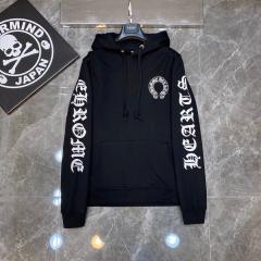 Chr0me  Heart Lips Mouth Hoodie Black White