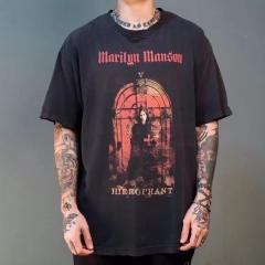  Marilyn Manson x Falseperception Distressed T-Shirt