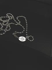 Chr0me  Heаrts skull necklace