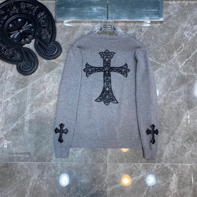 Chr0me Heart Big Cross Sweater 3 Colors