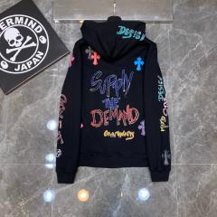 Chr0me  Hearts 20FW Supply the Demand Hoodie Black