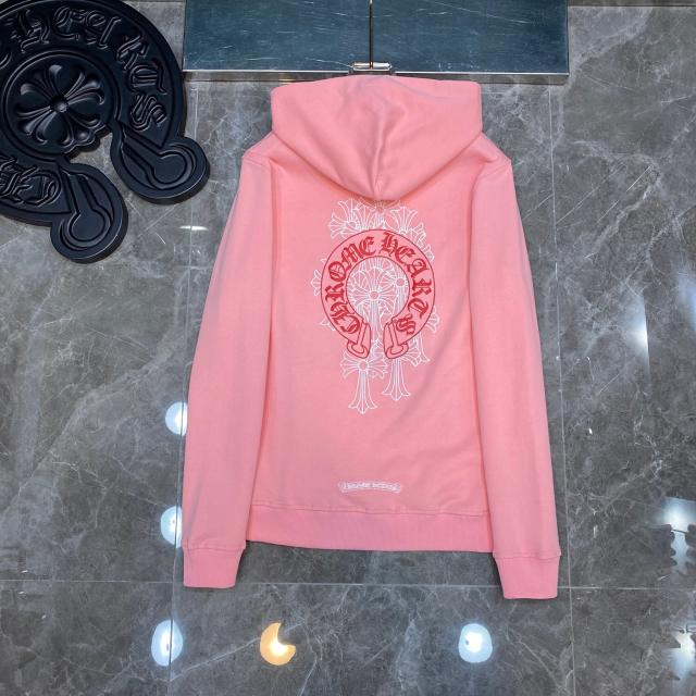 Chrome hearts hoodie pink Clearance