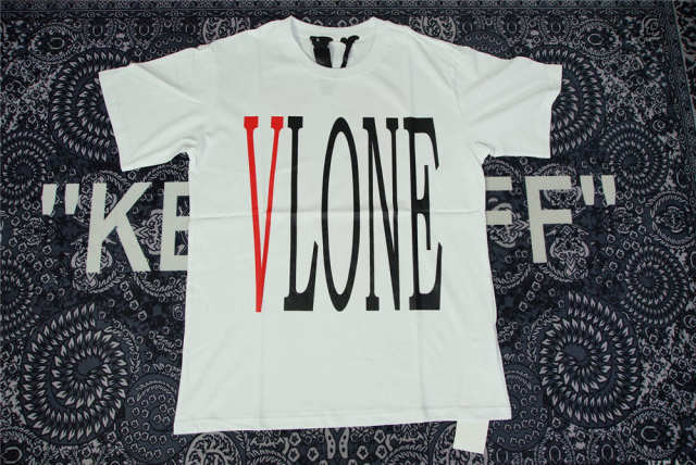  Vlone White Red Logo T-Shirts