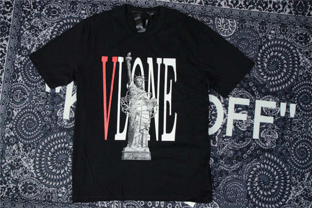  Vlone Statue of Liberty T-Shirt White Black