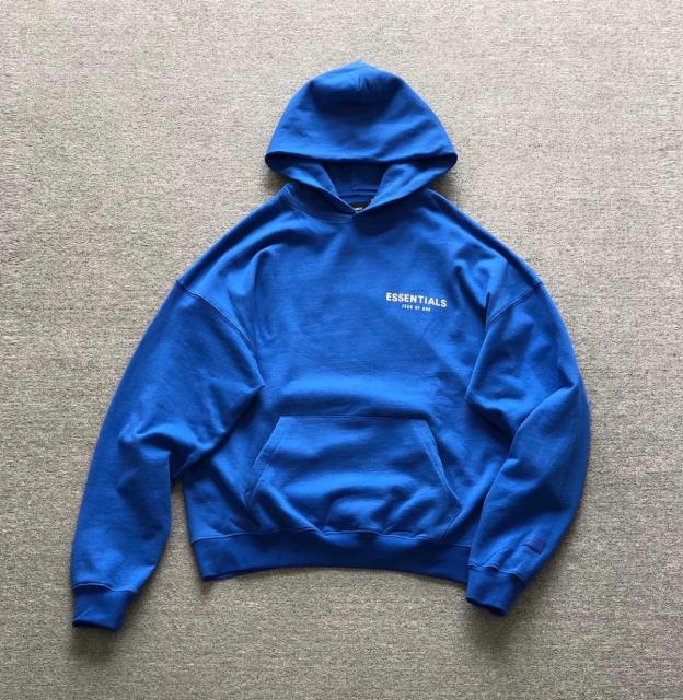 Fear of God FOG Los Angels LA Reflective Hoodie Blue