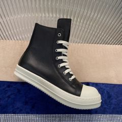 R*ck Owеn* Hi-Street Leather Shoes Black