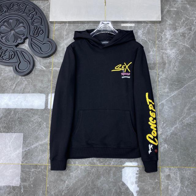 Chr0me  Hearts Sex Records Black Hoodie Black