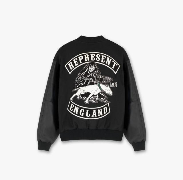 Represent England Ghost & Dog Baseball Jacket