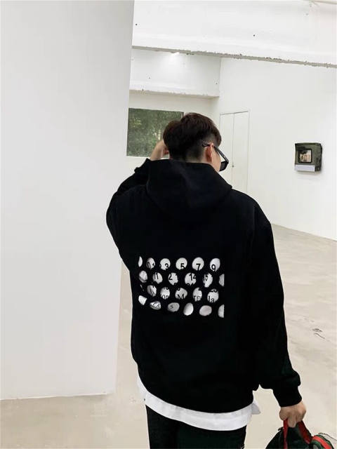 Masion Margiela Numbers Hoodie Black