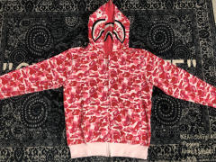 BAPE Big ABC Camo Shark Wide Full Zip Double Hoodie