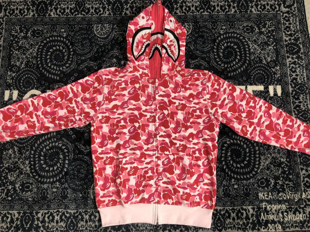 BAPE Big ABC Camo Shark Wide Full Zip Double Hoodie