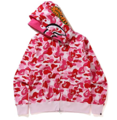 BAPE Big ABC Camo Shark Wide Full Zip Double Hoodie