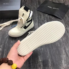 R*ck Οwens Triangle Hi-Street Shoes Black & White High Top