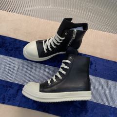 R*ck Οwens Hi-Street Leather Shoes Black High Top