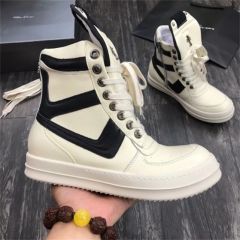R*ck Οwens Triangle Hi-Street Shoes Black & White High Top