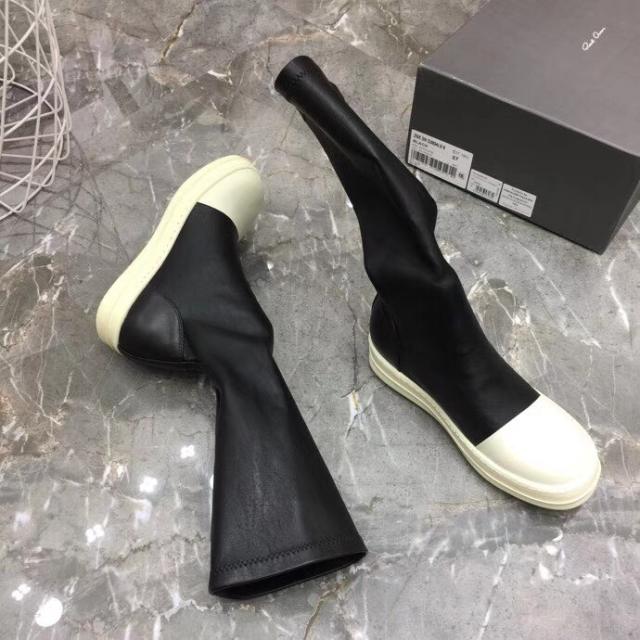 R*ck Οwen* High/Middle Boots Black Women High Top