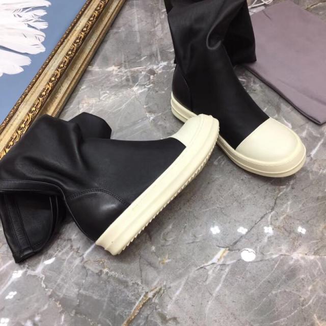 R*ck Οwen* High/Middle Boots Black Women High Top