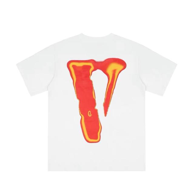Free shipping vlone burning man tee black white