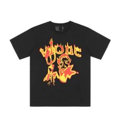 Free shipping vlone burning man tee black white